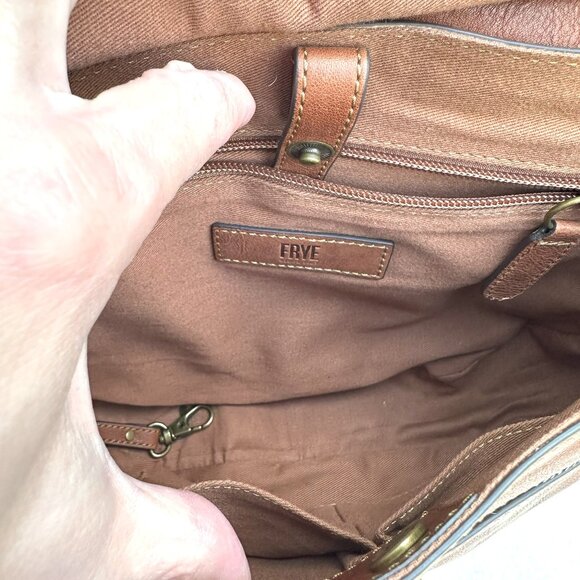 Frye Cognac Leather Lucy Crossbody Bag - NWOT - Picture 8 of 8